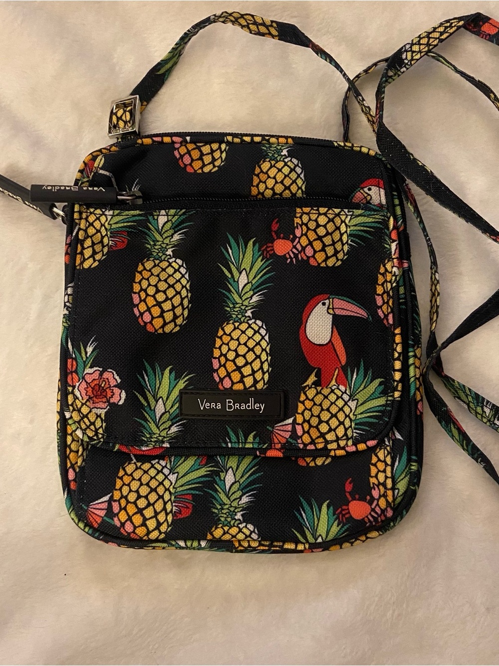 Vera Bradley Pineapple & Toucan Crossbody Bag